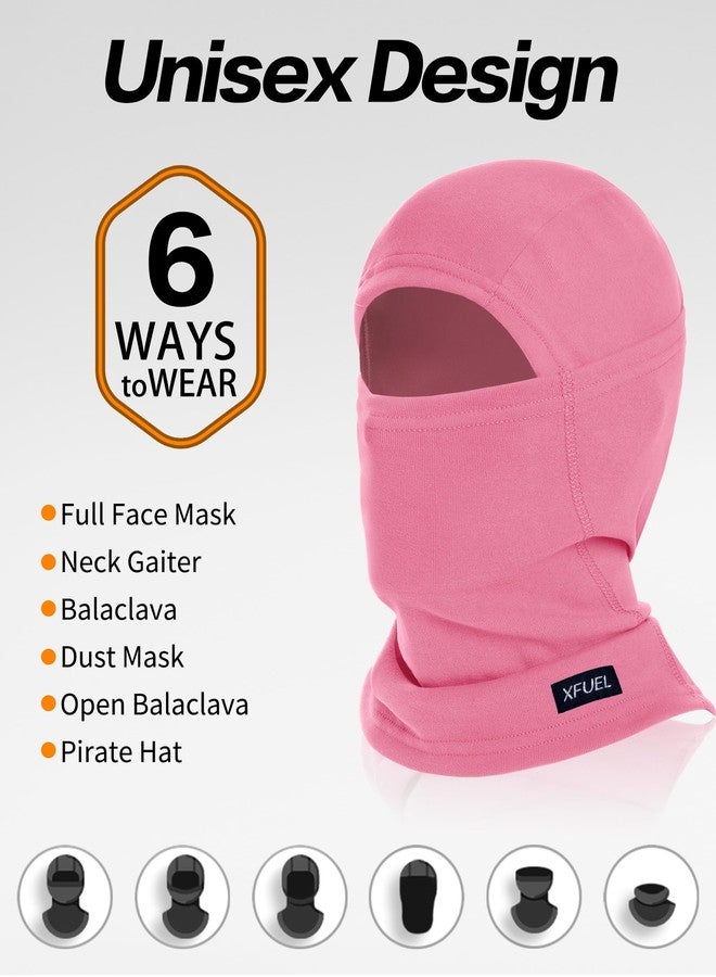 XFUEL Ski Mask Balaclava for Men Women Windproof Thermal Winter Full Face Mask Cold Weather Skiing Snowboarding Neck Gaiter (US, Alpha, One Size, Medium, Black) - Image 5